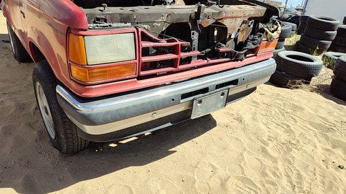 1989-1990 Ford Bronco 2 Front Bumper With Brackets Assembly Oem Chrome