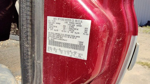 2002-2004 F250 Super Duty Driver Left Sun Visor Oem Gray 2C3z2504105jaa