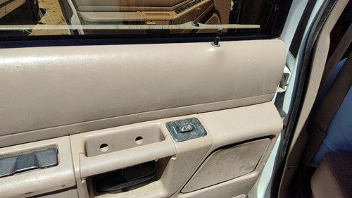 93 Ford Explorer Driver Left Rear Inside Door Trim Panel With Switches Back Tan