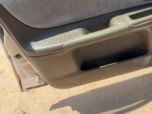 1999-2000 Mazda Protege Dx Driver Left Front Door Trim Panel Manual Brown