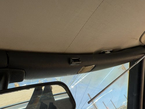 1980 Mercedes 450SL 107 Passenger Right Upper Sun Visor Mount Trim Panel Black