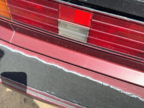 86-88 Maxima License Plate Trim Surround Panel Oem Tail Trunk Finish Sdn Red