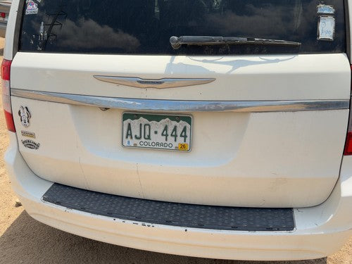 12 Town & Country License Plate Trim Surround Panel Oem Tail Hatch Chrome