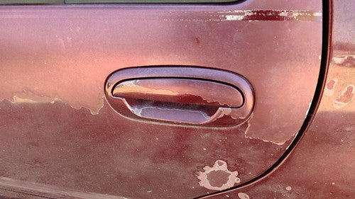 1997-02 Ford Expedition Driver Left Rear Outside Door Handle Oem Back Maroon Jl