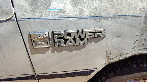 1984-1987 Dodge Ram W150 Passenger Right Power Ram Fender Emblem Badge Oem