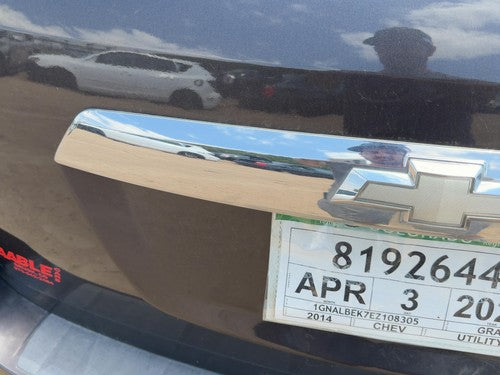 2014 Chevy Equinox License Plate Trim Surround Panel Oem Tail Trunk Finish