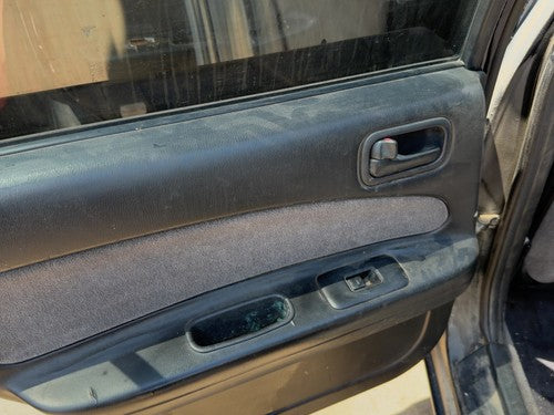 96-99 Nissan Maxima Driver Left Rear Door Trim Panel With Switches Back Black