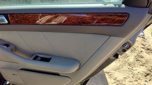 2002-2004 Audi A6 Passenger Right Rear Door Trim Panel With Switches Back Tan