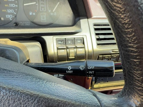 88-89 Accord Lx Turn Signal Switch Windshield Wiper Column Control Lever Maroon