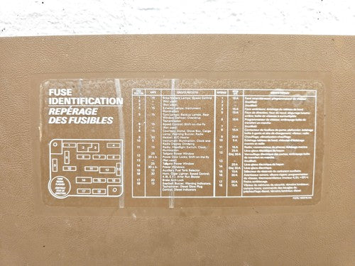 1987-1991 Ford F150 Lower Dash Under Column Knee Bolster Trim Panel Oem Brown