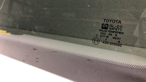 98-03 Toyota Sienna Driver Left Rear Side Window Door Glass Oem Back 6276008020