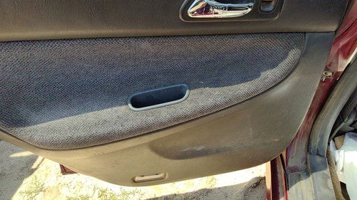 1994-1995 Honda Accord Driver Left Rear Door Trim Panel With Switches Back Gray