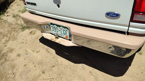 1991-1994 Ford Explorer Rear Bumper Assembly With Brackets Oem White F2tz17906j