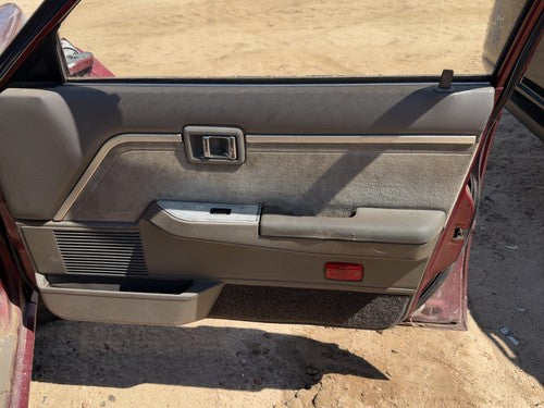 87 Maxima Passenger Right Front Door Trim Panel With Switches 4 Door Sedan Gray