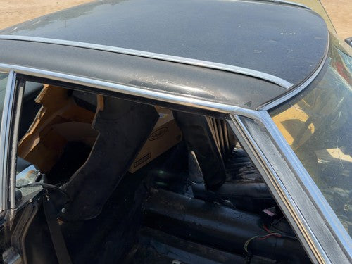 1980 Mercedes 450SL 107 Passenger Right Chrome Trim Around Door OEM Black