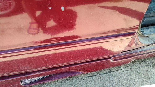 94-96 Honda Accord Passenger Right Rear Moulding From Door Back Trim Strip Red