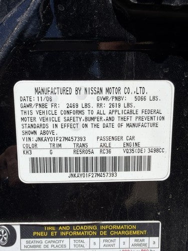2006-2010 Infiniti M35X Glove Box Assembly Complete Door With Latch Oem Graphite