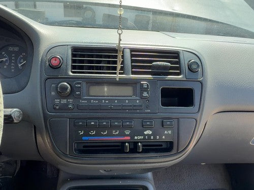 1996-1998 Honda Civic Trim Bezel Around Radio Surround Dash Panel Oem Gray F