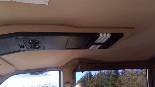 1995-2005 Chevy Astro Center Overhead Console Oem Dome Light Map Lamp Cubby Tan