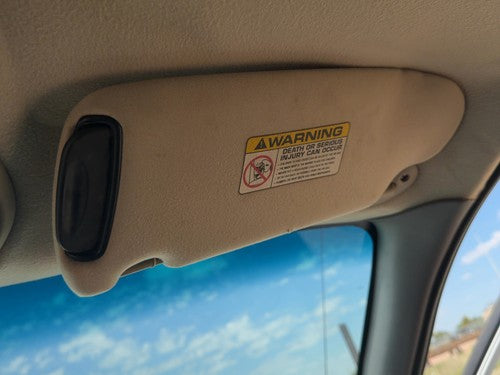 1999 Chrysler Town & Country Passenger Right Sun Visor Oem Taupe All5