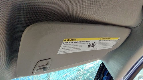 2011-2016 Chevy Cruze Passenger Right Sun Visor Oem Black Aff 95034256