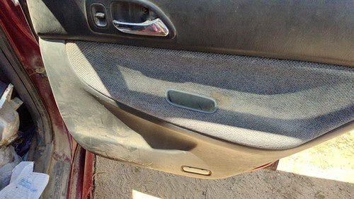 94 95 Honda Accord Passenger Right Rear Door Trim Panel With Switches Back Gray