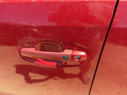 06-09 Prius Driver Left Front Outside Door Handle Smart Key Barcelona Red 3R3