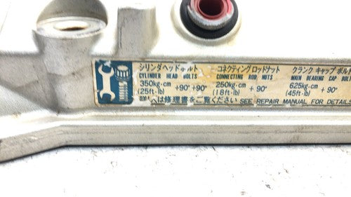 1988 Toyota Camry Rear Back Valve Cover Oem 2.5L V6