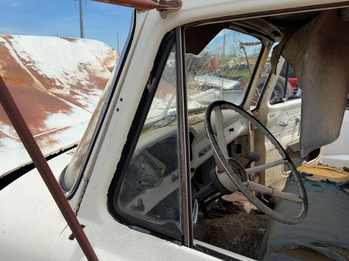 67-72 Ford F350 Driver Left Front Vent Window Small Door Glass With Frame Oem