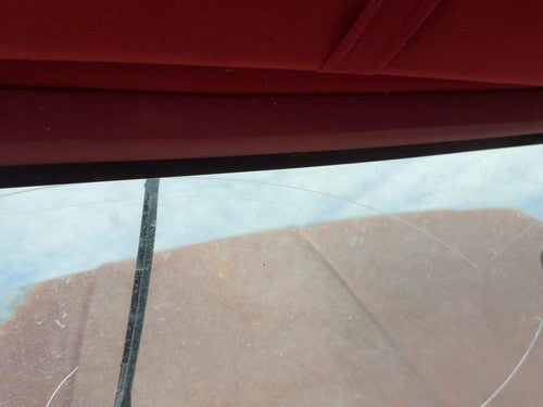 1987-1991 Ford F150 Pickup Upper Windshield Header Trim Panel OEM Red