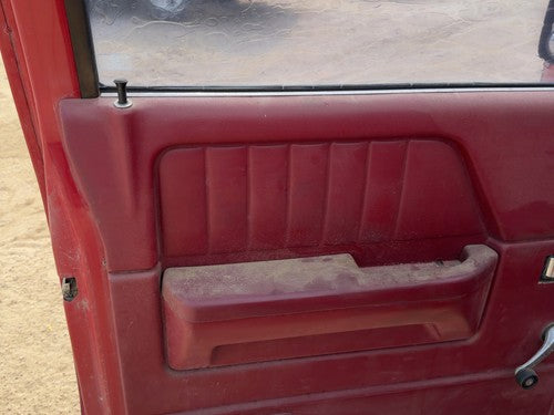 1987-1996 Dodge Dakota Driver Left Front Door Trim Panel Manual Red