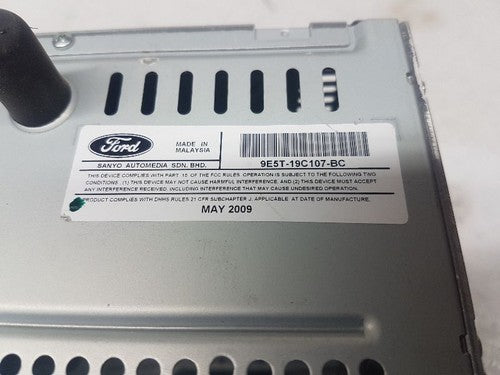 2010 Ford Fusion Stock Stereo Radio Receiver Am-Fm-Cd-Mp3 Single Disc 9E5t-19C1