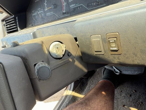 1985-1988 Nissan Maxima Clam Shell Steering Column Trim Gray OEM 6810042E00