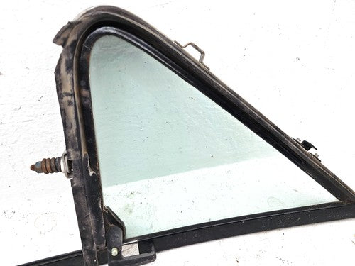 80-91 F150 Passenger Right Front Vent Window Small Door Glass With Frame Oem