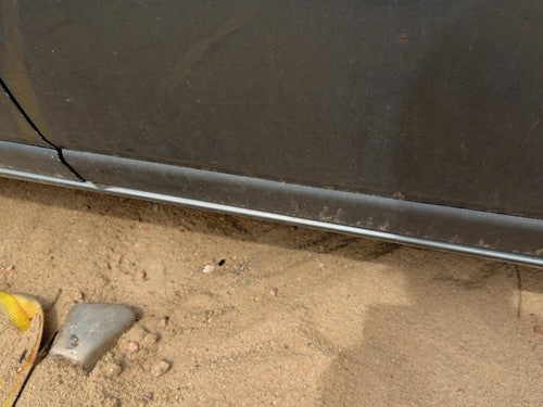 98-04 Seville Driver Left Rear Moulding Door Back Lower Sedan Thunder Gray 88U