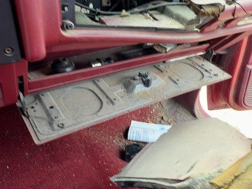 1987-1996 Dodge Dakota Glove Box Assembly Complete Door With Latch Oem Red