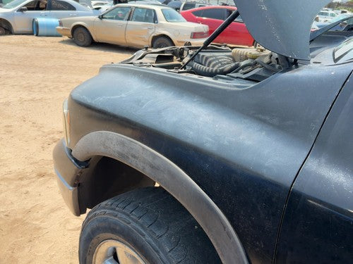 2002-2005 Dodge Ram 1500 Driver Left Front Fender Oem Black Px8 55276209Ad