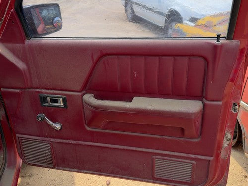 1991-1993 Dodge Dakota Passenger Right Front Door Trim Panel Manual Red