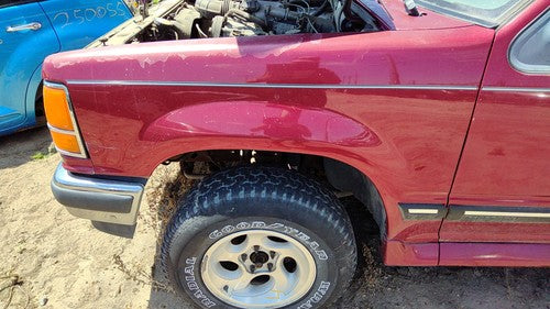 1993-1994 Ford Explorer Driver Left Front Fender Oem Red F3tz16006a
