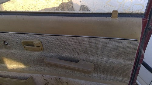 81-87 Isuzu Pup Pickup Passenger Right Front Inside Door Trim Panel Only Brown
