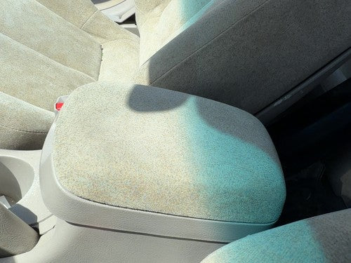 01-03 Elantra Center Console Lid Only Arm Rest Fold Down Manual Cloth Gray Ze