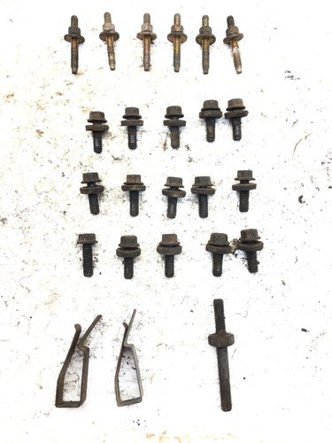 90 F150 Mounting Bolt Set For Intake And Exhaust With Heat Shield Hardware 4.9L