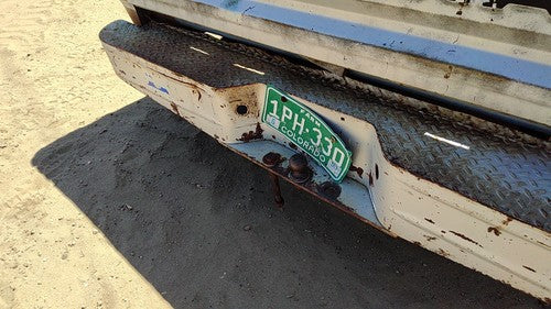 1978-1993 Dodge Ram W150 Rear Step Bumper With Brackets Oem 82400657