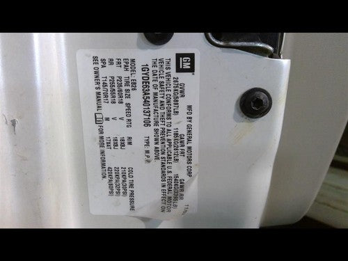 2004-2006 Cadillac Srx Turn Signal Swich Lever Oem Column Control 25743472