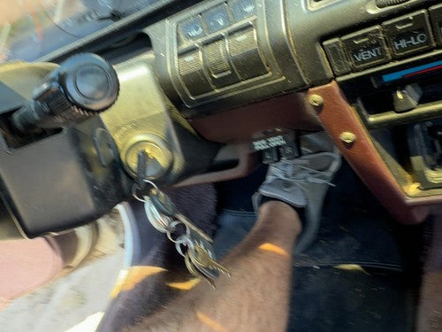 1988-1989 Honda Accord Lx Steering Column Assembly Oem Floor Shift Sedan Maroon