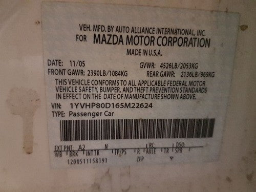 2003-2008 Mazda 6 Floor Shifter Trim Bezel Surround Panel Oem Gk2a60350j02