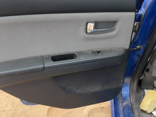 11-12 Sentra Driver Left Rear Door Trim Panel With Switches Back Charcoal X