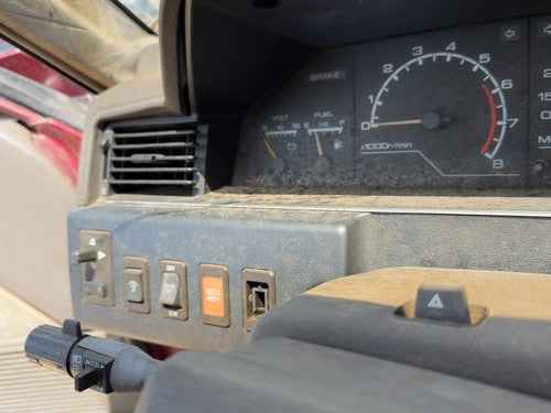 87-88 Nissan Maxima Trim Bezel Around Speedometer Oem Dash Surround Panel Gray