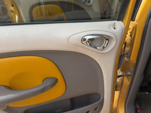 01-02 Chrysler Pt Cruiser Driver Left Rear Door Trim Panel Back Taupe/Beige Fl