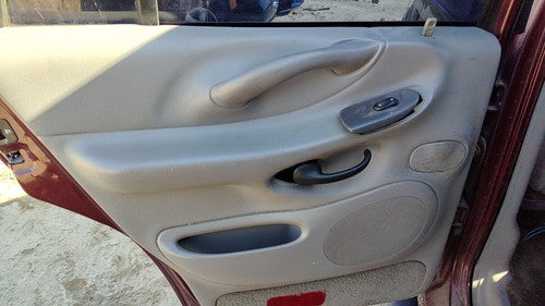 97-99 Expedition Driver Left Rear Inside Door Trim Panel With Switches Back Gray